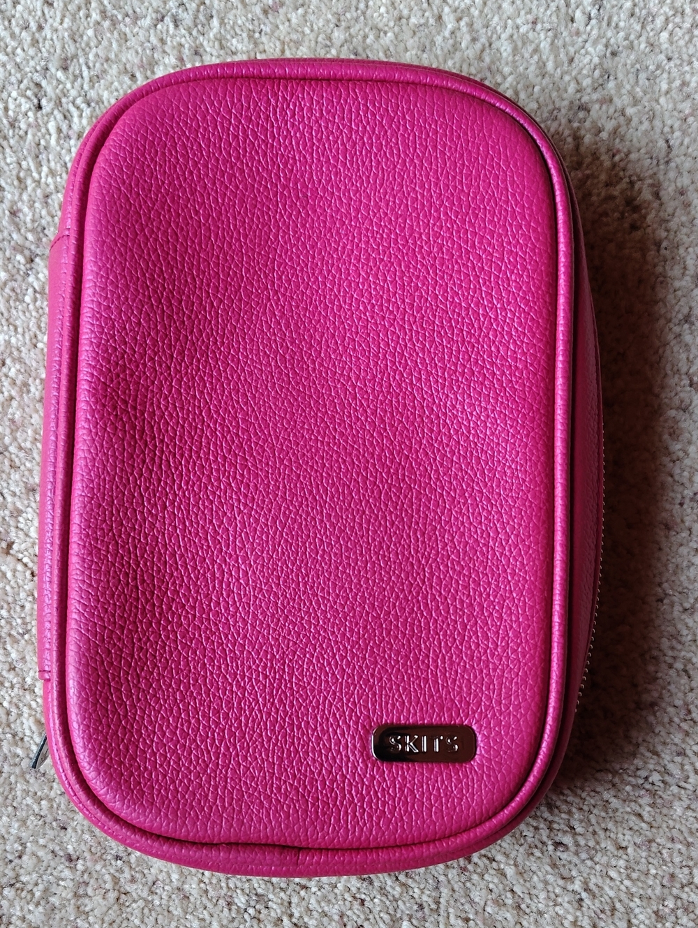 SKITS Hot Pink Zip Closure Electronics Accessory Case